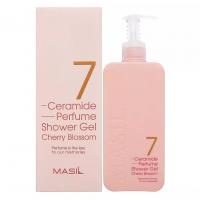 Питательный парфюмированный гель для душа с церамидами Masil 7 Ceramide Perfume Shower Gel Cherry Blossom 300ml