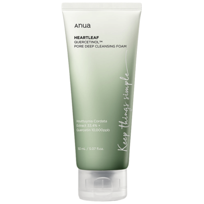 Пенка-скраб с кверцетинолом для очищения пор Anua Heartleaf Quercetinol Pore Deep Cleansing Foam